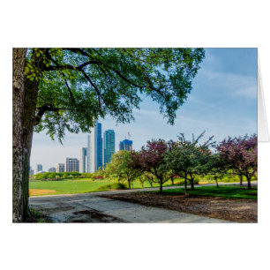 Cartão de Saudação de Walk Walning no Grant Park