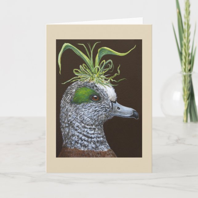 Cartão de saudação de wigeon americano (Frente)