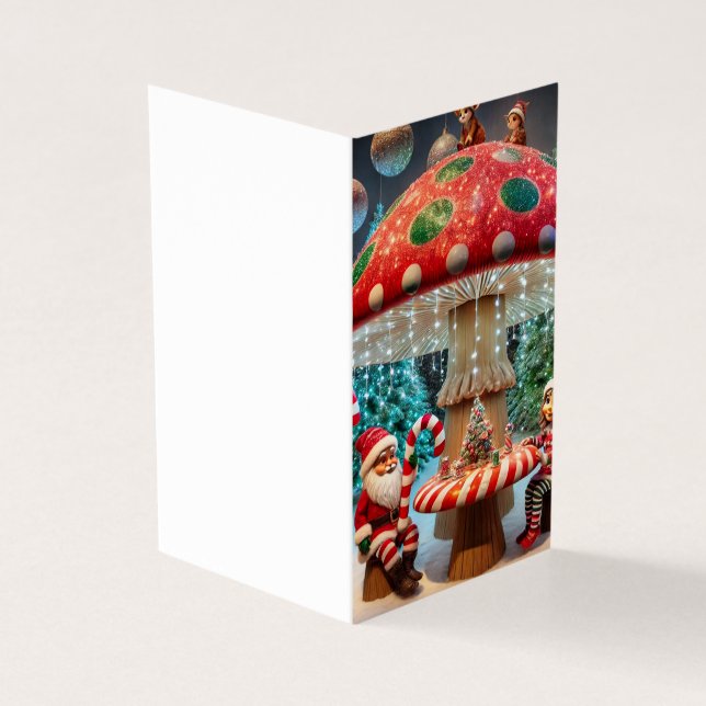 Cartão de Saudação: Design de Salão de Natal (Exterior)