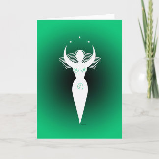 Cartão de Saudação "Deusa da Abundância"