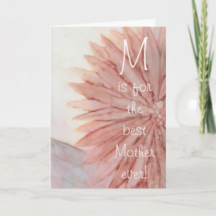 Cartão de saudação "Dia de as mães feliz" Flor ros