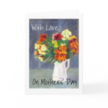 Cartão de Saudação dia de as mães Wallflower