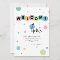 Cartão de Saudação do Bolinhas de Boas-vindas