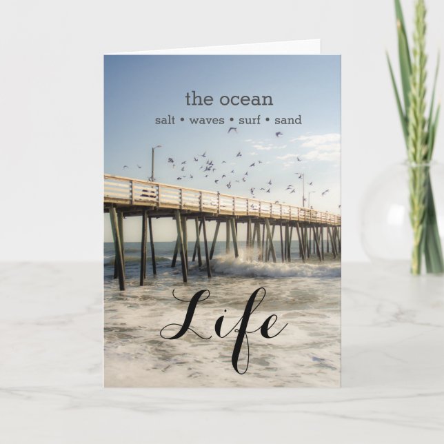 Cartão de Saudação do Cais Oceânico (Frente)