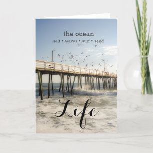 Cartão de Saudação do Cais Oceânico