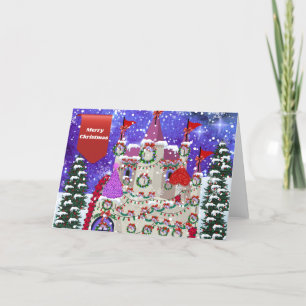 Cartão de Saudação do Castelo de Feliz Natal