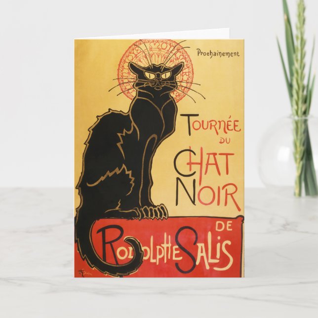 Cartão de Saudação do Chat Noir (Frente)