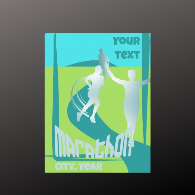 Cartão de saudação do clube de corredores de marat (Criador carregado)