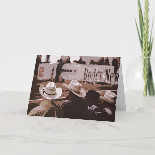 Cartão de Saudação do Cowboy Hats Howdy (Frente)