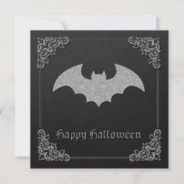 Cartão de Saudação do Dia das Bruxas do Bat da Lot