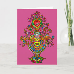 Cartão de Saudação do Dia de Muertos