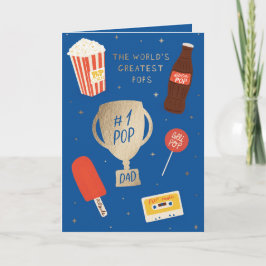 Cartão de saudação do Dia de os pais "Maiores Pop