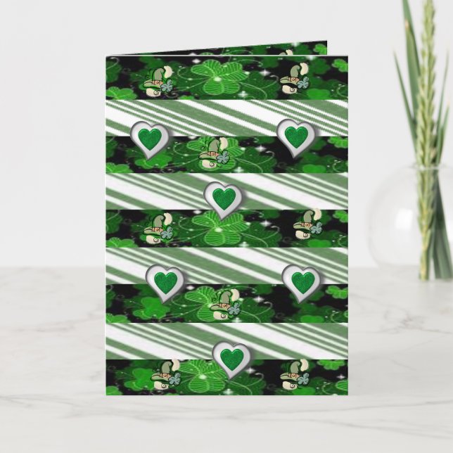 Cartão de Saudação do Dia de São Patrício (Frente)