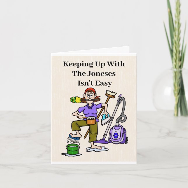 Cartão de Saudação do Dia dos Familiares Engraçado (Frente)