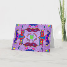 Cartão de Saudação do Dragão Roxo