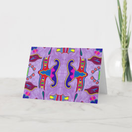 Cartão de Saudação do Dragão Roxo