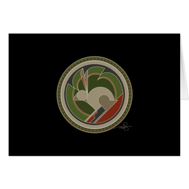 Cartão de Saudação do Espírito de Coelho (Frente Horizontal)