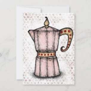 Cartão de Saudação do Espresso Maker Stovetop