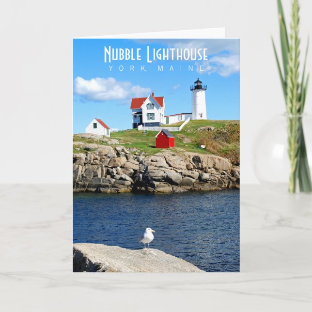 Cartão de Saudação do Farol de Nubble (Frente)