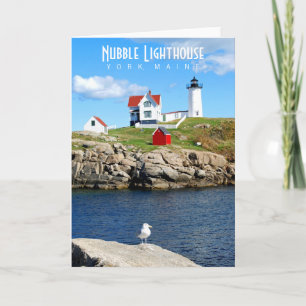 Cartão de Saudação do Farol de Nubble