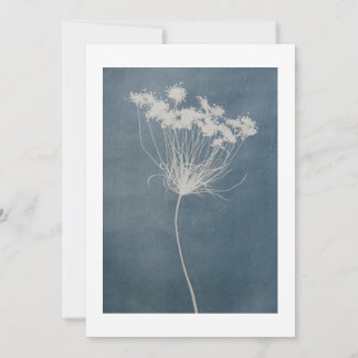 Cartão de saudação do Flor Azul Boho