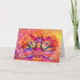 Cartão de Saudação do Game On Turkeys