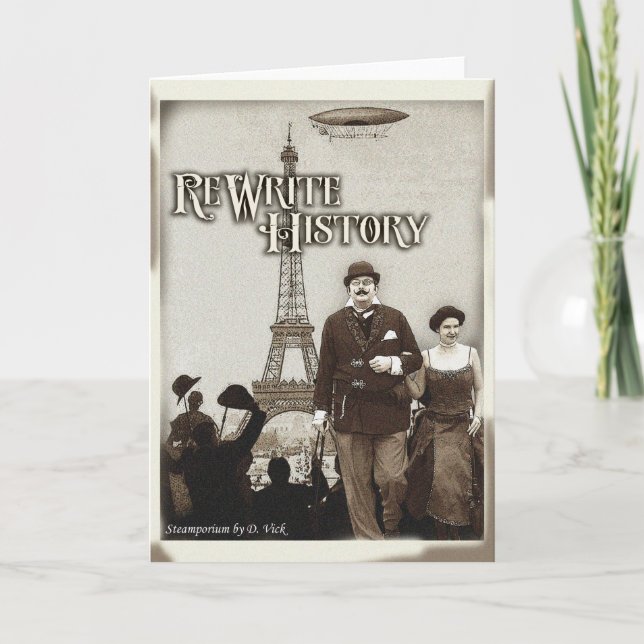 Cartão de Saudação do Histórico de Reescrita (Frente)