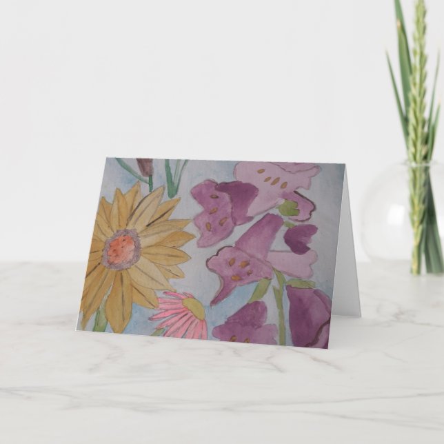 Cartão de Saudação do Jardim de Algodão Inglês (Frente)