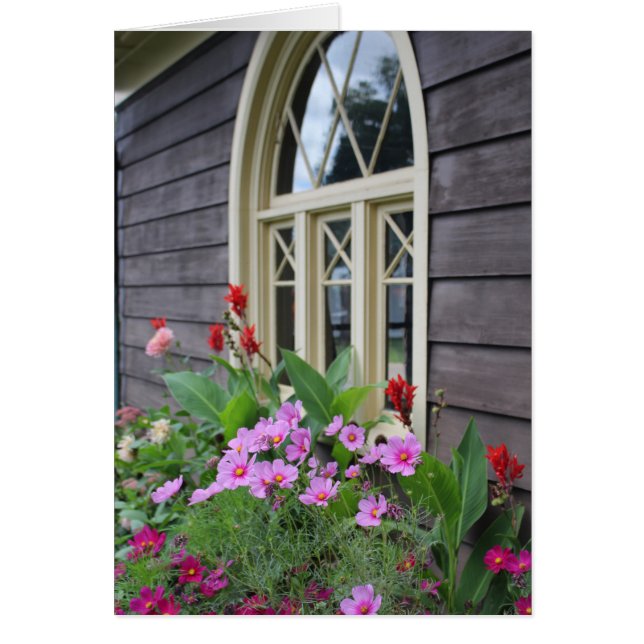 Cartão de Saudação do Jardim de Verão (Frente)