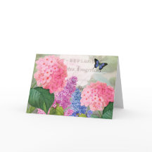 Cartão de Saudação do Jardim Flor