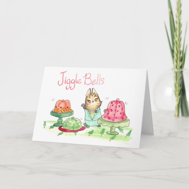 Cartão de Saudação do Jiggle Bells (Frente)