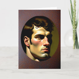 Cartão de Saudação do Jogador de Rugby