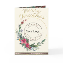 Cartão de Saudação do Logotipo Comercial da Feira 