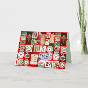 cartão de saudação do Natal passado