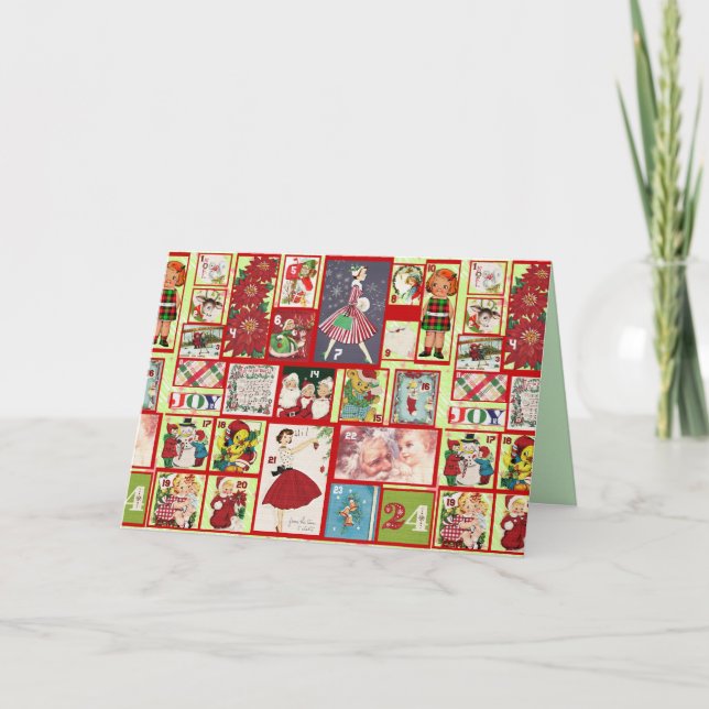 cartão de saudação do Natal passado (Frente)