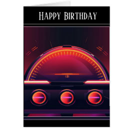 Cartão de Saudação do Odometer Moderno