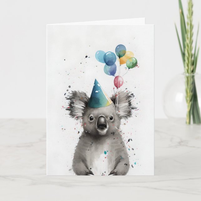 Cartão de Saudação do Partido Koala (Frente)