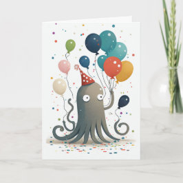 Cartão de Saudação do Partido Octopus