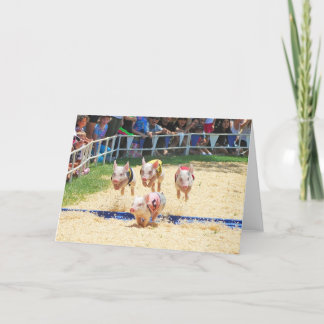 Cartão de Saudação do Porco Voador