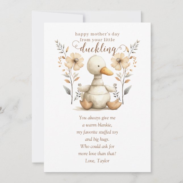 Cartão de saudação do primeiro Dia de as mães de D (Frente)