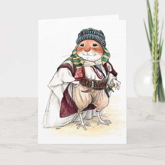 Cartão de Saudação do Rato Valentino (Frente)