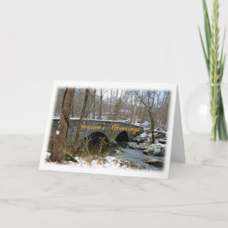 Cartão de saudação do Seasons - Ponte de Arco Pedr