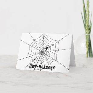 Cartão de Saudação do Spider Web Halloween - Vazio