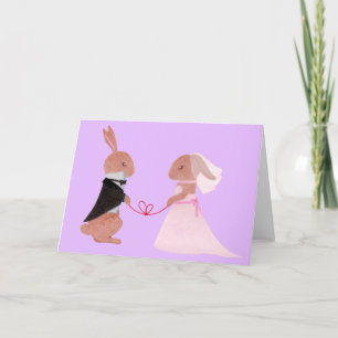 Cartão de Saudação do Sr. e da Sra. Rabbit