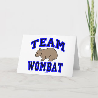 Cartão de Saudação do Team Wombat IV