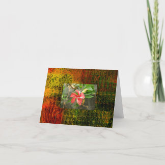 Cartão de Saudação do tecido de Vida