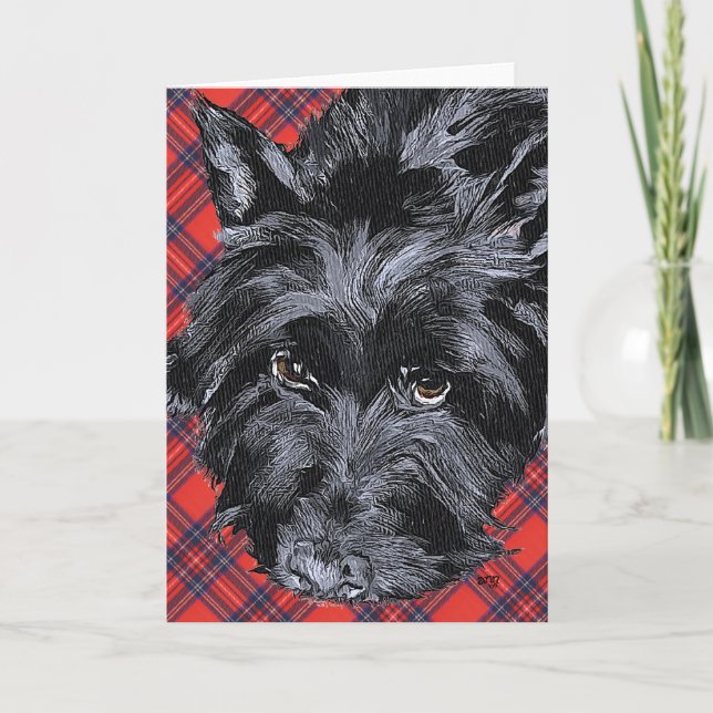 Cartão de Saudação do Terrier Escocês (Frente)