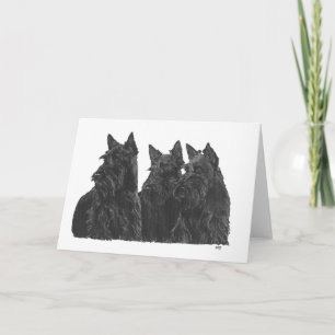 Cartão de Saudação do Terrier Escocês