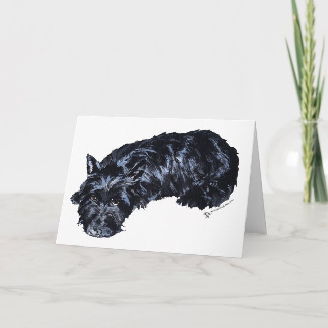 Cartão de Saudação do Terrier Escocês (Frente)