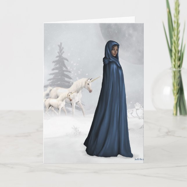 Cartão de Saudação do Unicorn Keeper (Frente)